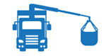 big bag delivery icon