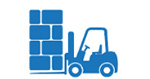 palletized delivery icon